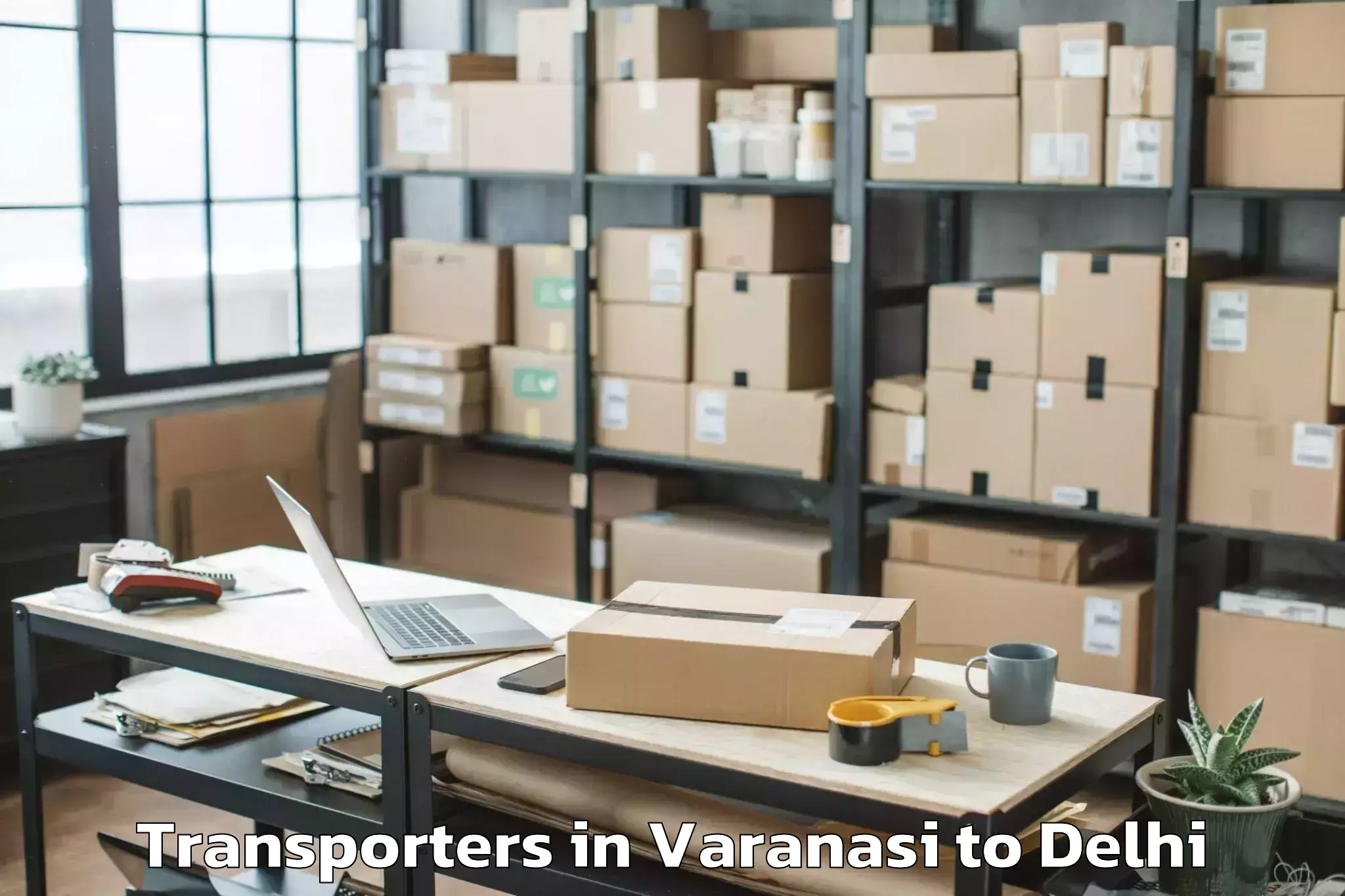 Book Varanasi to Naraina Transporters